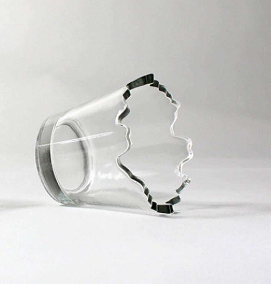 2pcs Irregular Stylish Glass - Image 1