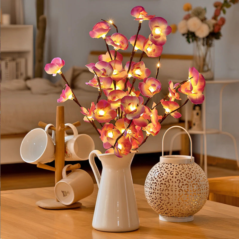 LED Branch Lights Plastic | Bendable Twigs, 20 LEDs, Battery-Powered | Flexible Décor Lighting for Home or Office 2