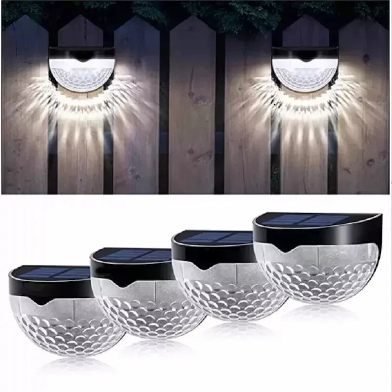 Solar Wall Lamp, Waterproof Build | Auto On/Off, Up to 8 Hours Warm White Light | 2, 4 or 10 Pack, Black or White 7