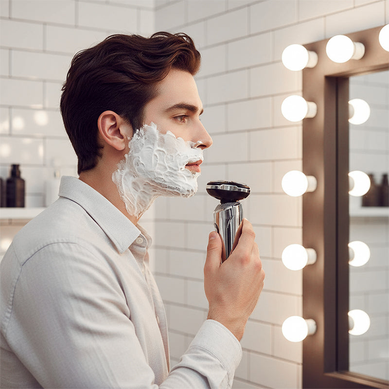 Men's 3-in-1 Electric Shaver | Floating Head, Detachable & Washable, Nose & Sideburn Trimmer | USB Rechargeable, 60 Min Runtime 6