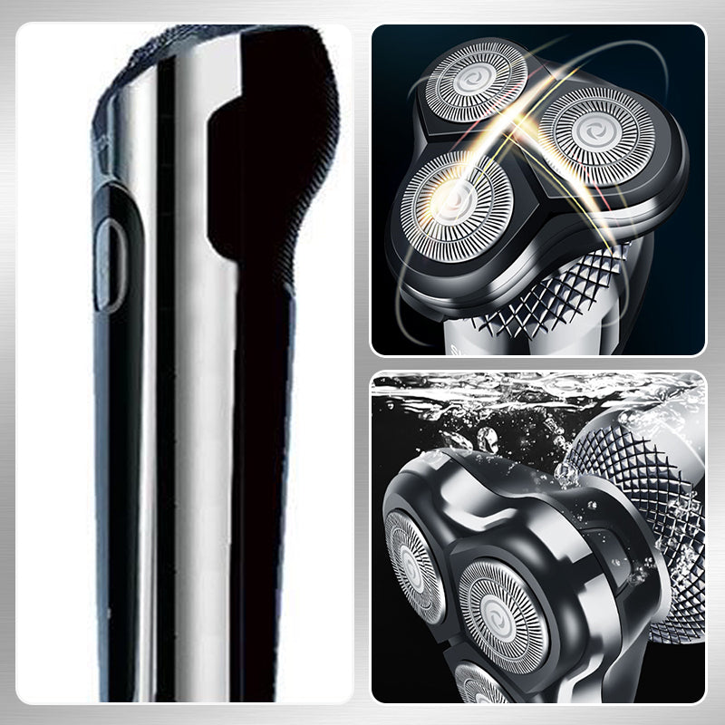 Men's 3-in-1 Electric Shaver | Floating Head, Detachable & Washable, Nose & Sideburn Trimmer | USB Rechargeable, 60 Min Runtime 5