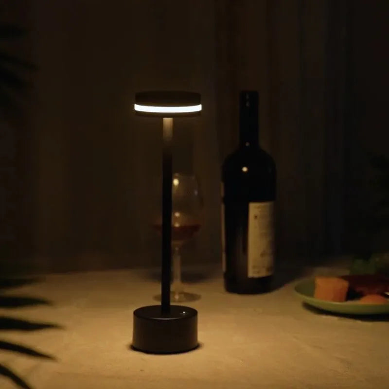 Rechargeable LED Table Lamp Aluminium 31 x 8 cm | 5 Colours, Touch Dimmable | 12-16 Hour Battery, USB Cordless 8