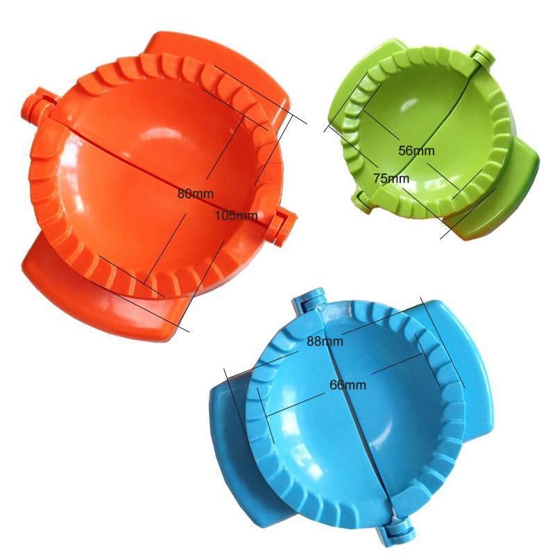 Dough Press Set Dumpling Pastry Crimped Edge Nested Food Safe PP with 3 Sizes 7