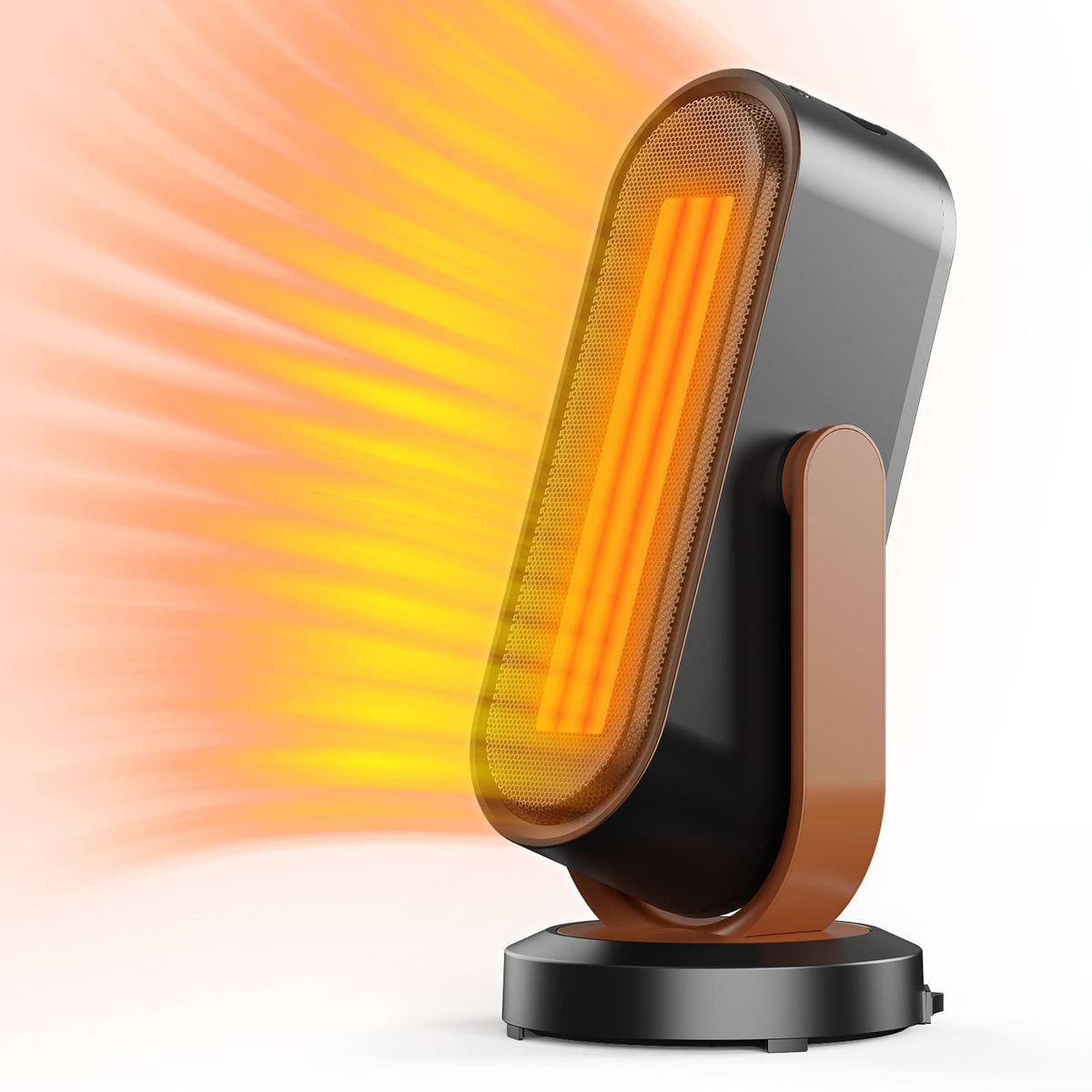 Electric Space Heater with Remote Control | 120° Oscillation, Adjustable Angle | Quiet 45 dB & Child Lock Safety 5