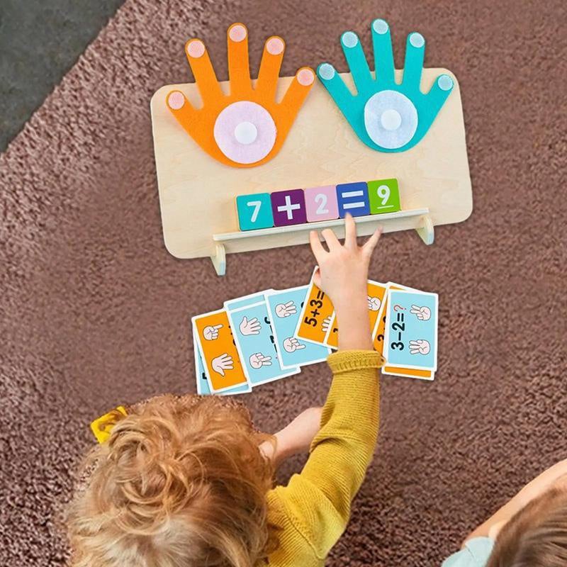 Finger Counting Math Board Wood | Montessori Numbers Counting Toy for Kids | Teaches Addition, Subtraction and Number Recognition 11