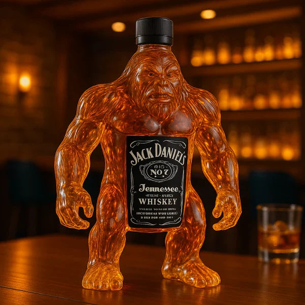 Sasquatch Whiskey Decanter Glass 384 ml | Ape-Figure Design, 4 Style Options | Novelty Barware Gift for Collectors 3