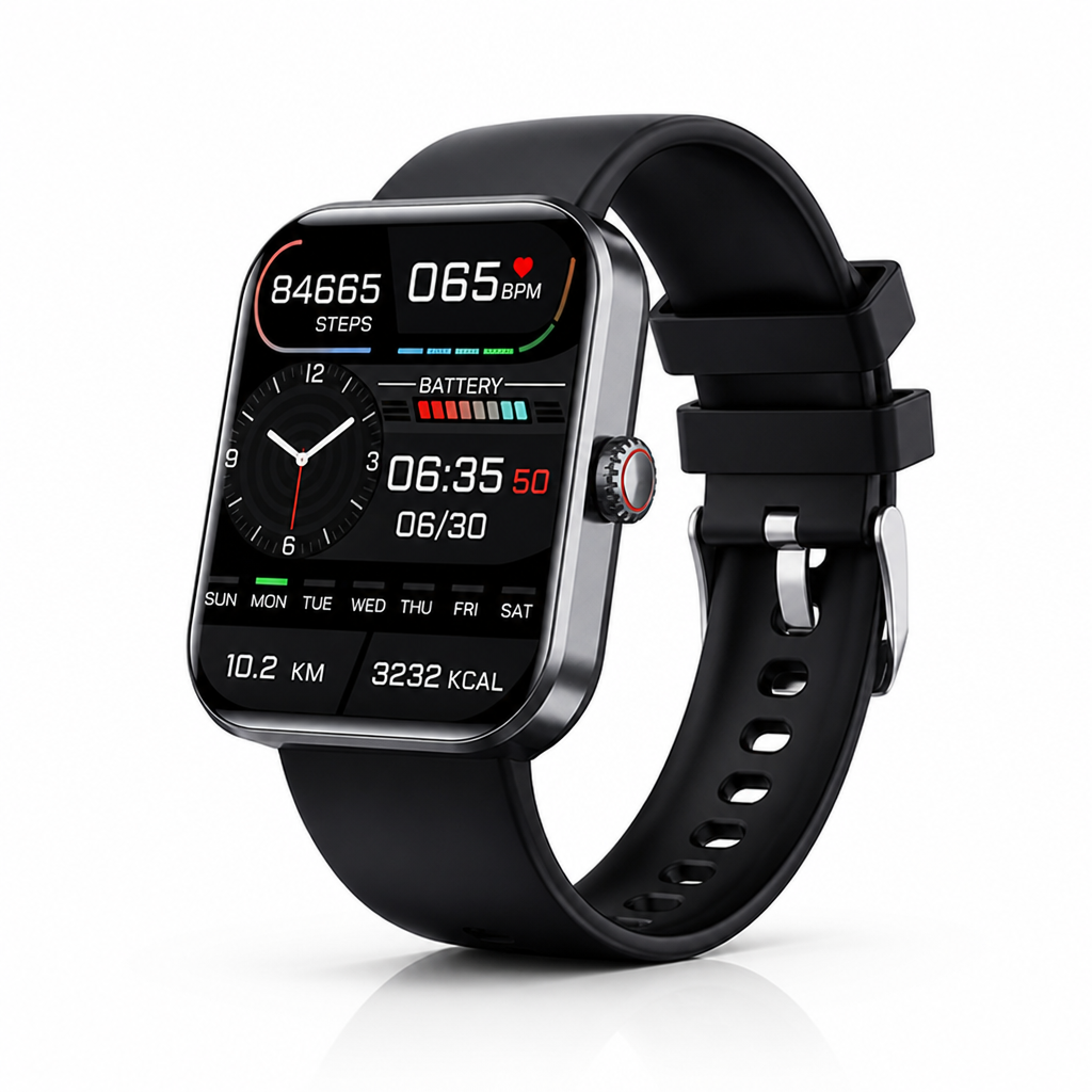 Non-Invasive Glucose Tracking Smartwatch | Heart Rate, Sleep & Activity Monitor | Up to 5-Day Battery, iOS/Android 5