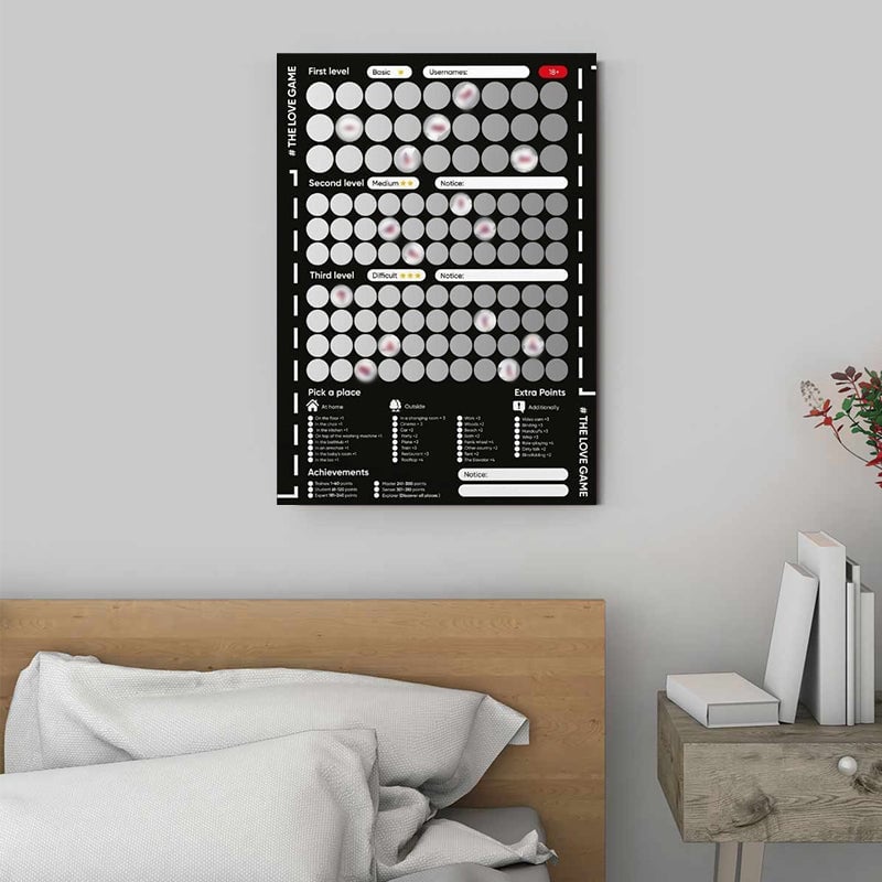 Couples Scratch Off Poster | 100 Illustrated Date Ideas & Bucket List Challenges | Eco-Friendly Keepsake Gift Idea 3