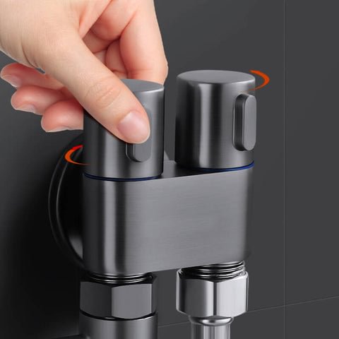 1-In-2-Out Dual Control Valve | Wall Mounted Diverter