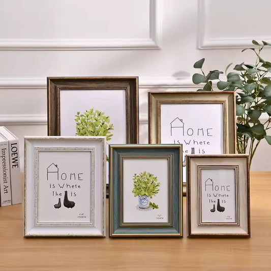 Wooden Photo Frame for Table and Wall - Durable Design in Multiple Sizes