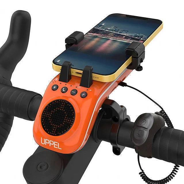10-in-1 Bike Light for Cyclists | Bluetooth Speaker, Power Bank & Phone Mount | 5000mAh Battery, Handlebar Fit