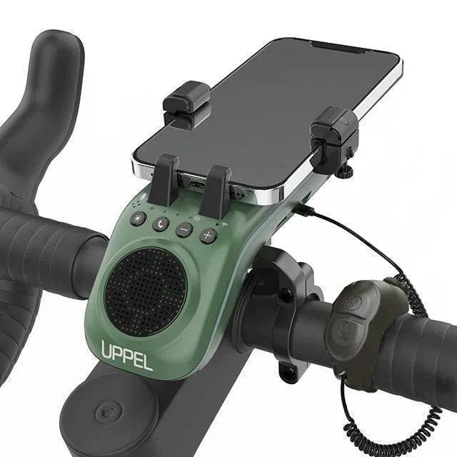 10-in-1 Bike Light for Cyclists | Bluetooth Speaker, Power Bank & Phone Mount | 5000mAh Battery, Handlebar Fit