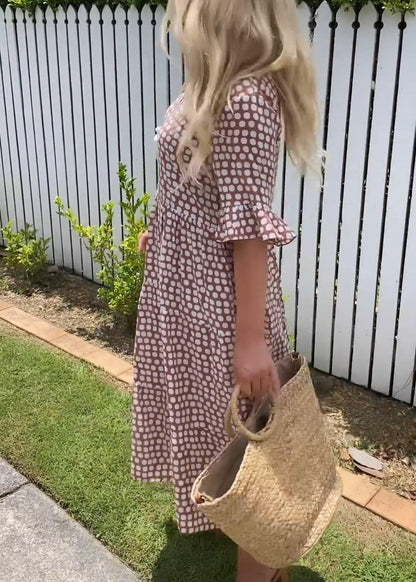 Elegant Threads | Women's Black Midi Dress with Short Sleeves - Relaxed Fit for Everyday Comfort 7