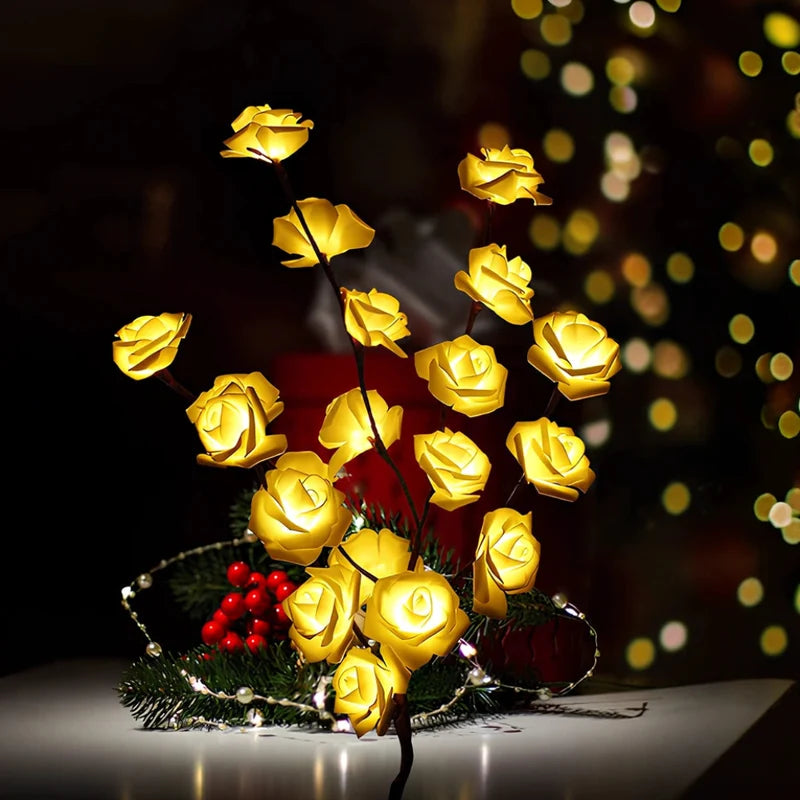 LED Branch Lights Plastic | Bendable Twigs, 20 LEDs, Battery-Powered | Flexible Décor Lighting for Home or Office 22