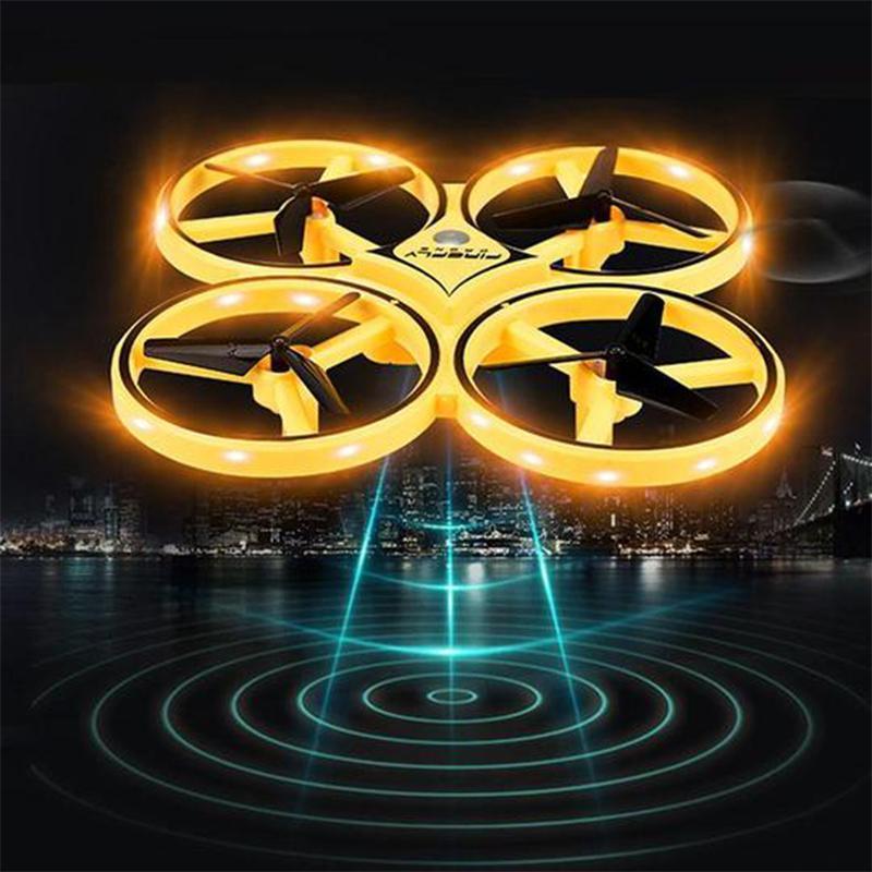 2.4G Gravity Sensor Watch-Control Mini Drone | Infrared Obstacle Avoidance, 3D Flips | Altitude Hold, LED Lights, USB Charging 3