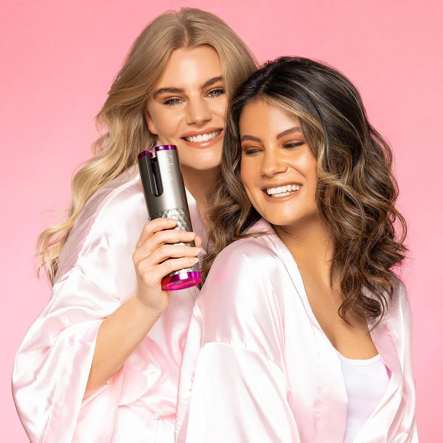 Cordless Rechargeable Curling Iron | Ceramic Coating, USB-C Charging & LCD Display | Curls in 8 Seconds, Travel Friendly 6
