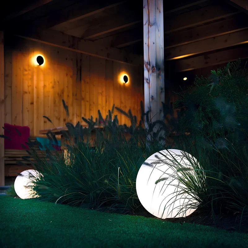 Spherical LED Garden Light 12 to 25 cm | 16-Colour Remote Control, USB Rechargeable | Weather-Resistant, Solar Powered Option 24