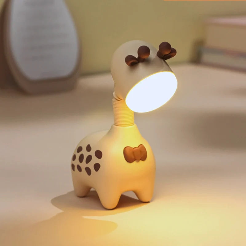 Flexible Neck Night Light, 360° Poseable, ABS 19.5 cm | Pink, Beige, Green, Set of 3 | Rechargeable, Warm Glow 6