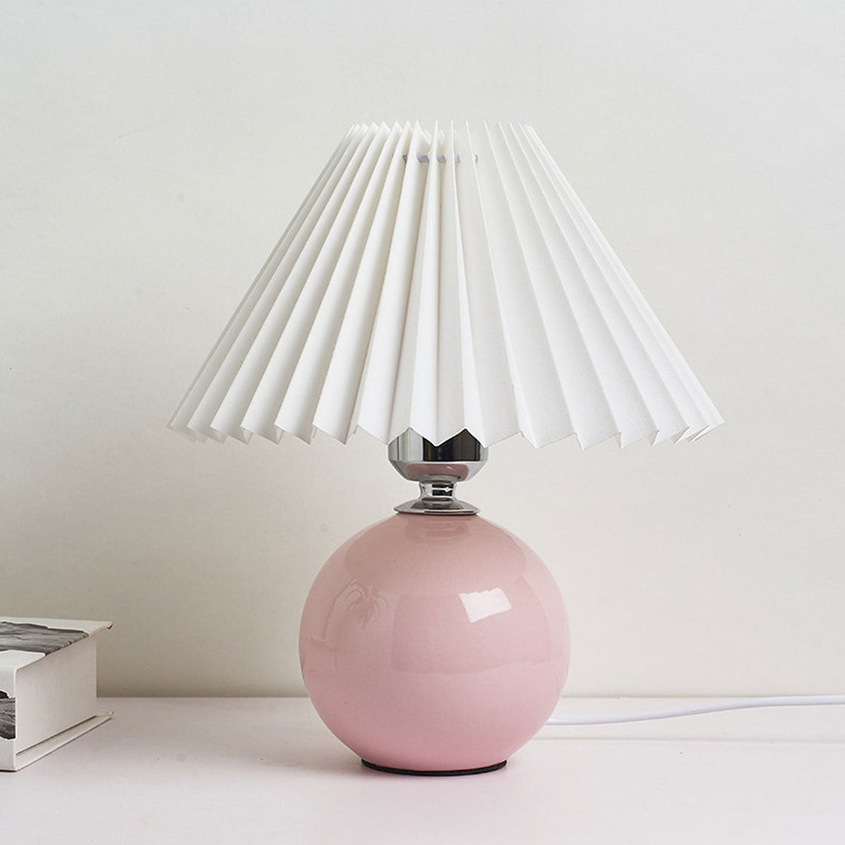 Nordic Ceramic Pleated Table Light | 1-Light Lasson Living