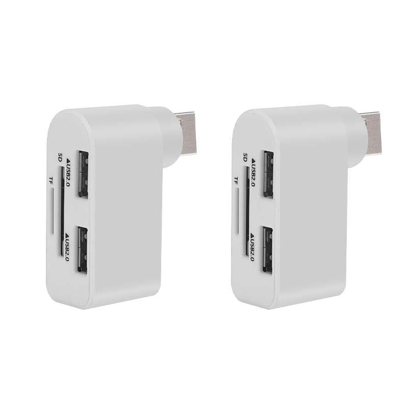 4-in-1 Rotating USB Hub Card Reader | USB 2.0 Transfer Up to 480Mbps | Reads SD/MicroSD Cards & USB Flash Drives 18
