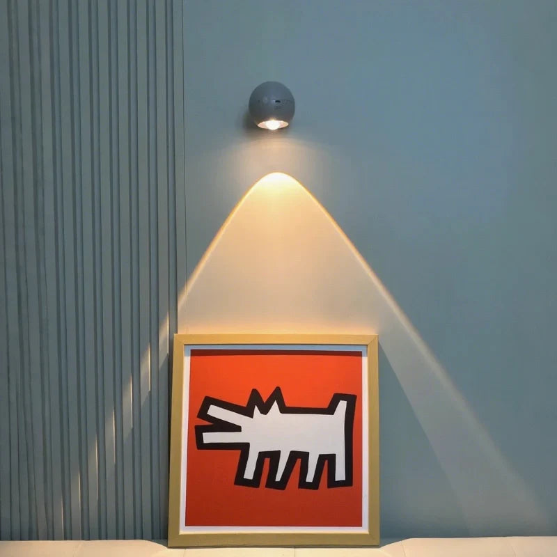 Rotatable Stick-On LED Spotlight | 360° Swivel Head, Magnetic Mount & Smart Timer | Rechargeable Dimmable Light 10