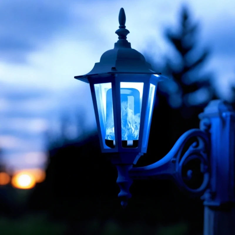Flame-Flicker Light Bulb PVC 13.8 x 6.5 cm | Yellow or Blue | 4 Lighting Modes, Indoor/Outdoor Use, Fits E27/E26/E22 Sockets 3