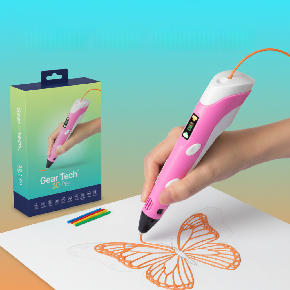 3D Printing Pen | Adjustable Temperature & Speed Control | 100m PLA Filament Included for Creative Drawing and Craft Projects 14