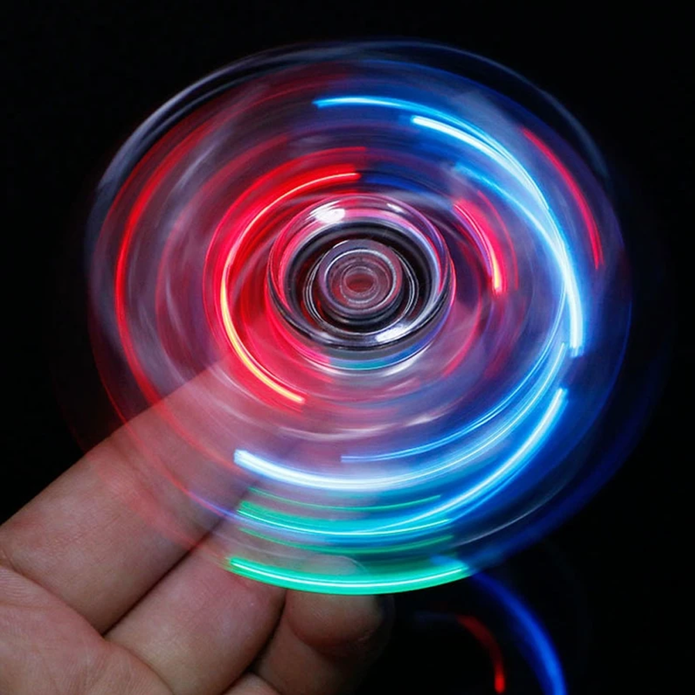 LED Fidget Spinner with Light-Up Design | Colour-Changing LEDs, Smooth 360-Degree Spin | Portable Stress Relief Toy 5