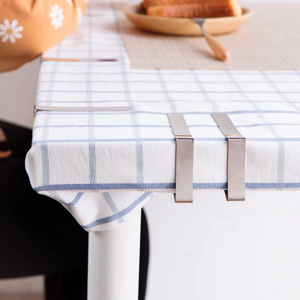Tablecloth Clamps Stainless Steel | Reusable Picnic Table Cloth Holders | Windproof Grip for Outdoor and Indoor Dining 2