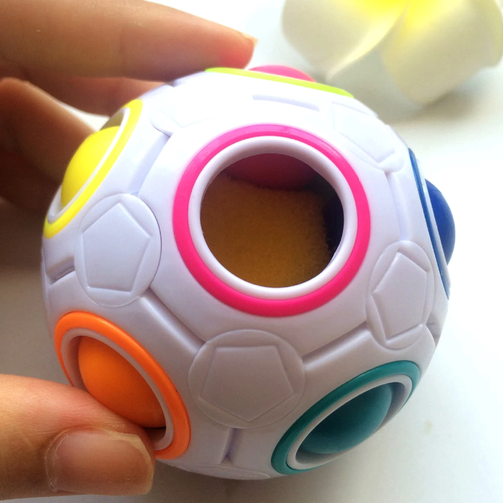 Puzzle Ball Fidget Toy | Colour-Matching Sphere with Addictive Popping Sound | Stress-Relief Brain Game for All Ages 4