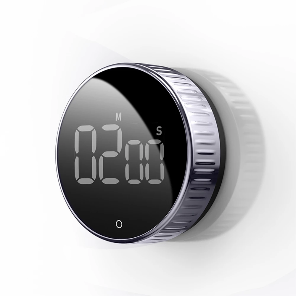 Magnetic Digital Timer LED Clock | 99-Minute Countdown Timer, 3 Volume Settings | Mirrored LED Display, Sticks to Metal 3