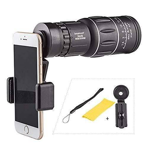 Dual Focus Monocular Telescope 16x52 | Multi-Coated Optics, 22° Field of View | Lightweight 285g, Non-Slip Grip 8