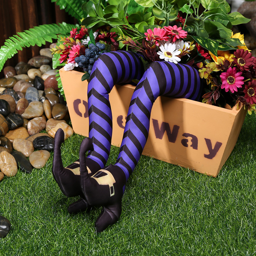 Witch Legs Halloween Decoration | Includes Stakes & Instructions | Weather-Resistant for Indoor and Outdoor Use 3