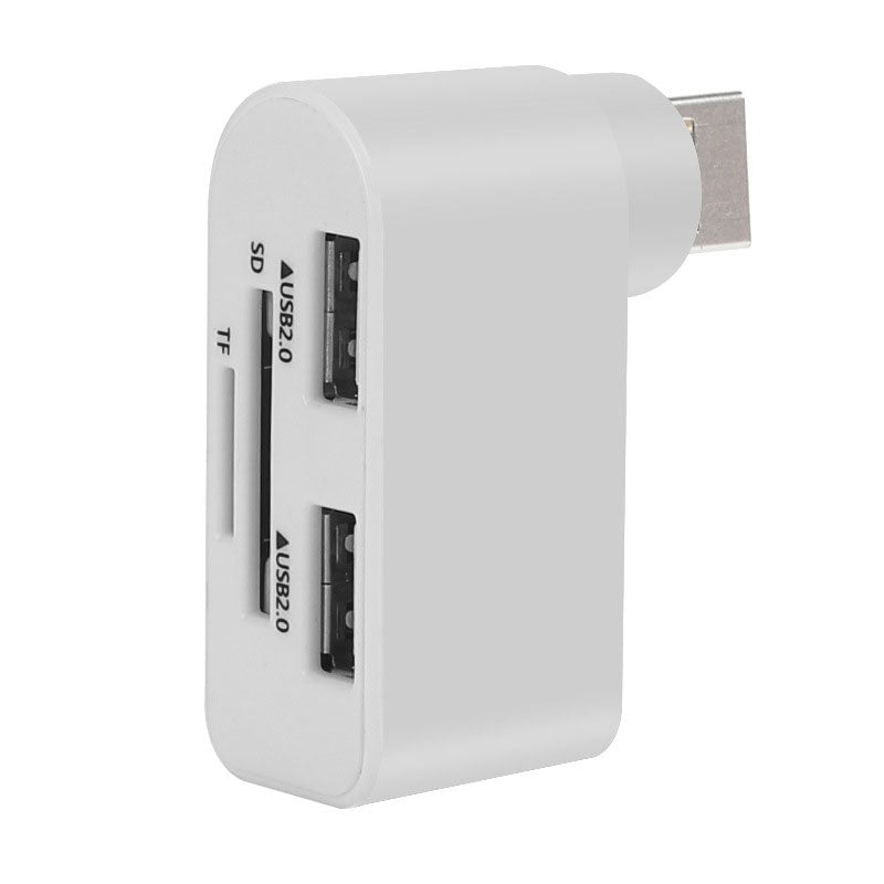 4-in-1 Rotating USB Hub Card Reader | USB 2.0 Transfer Up to 480Mbps | Reads SD/MicroSD Cards & USB Flash Drives 14