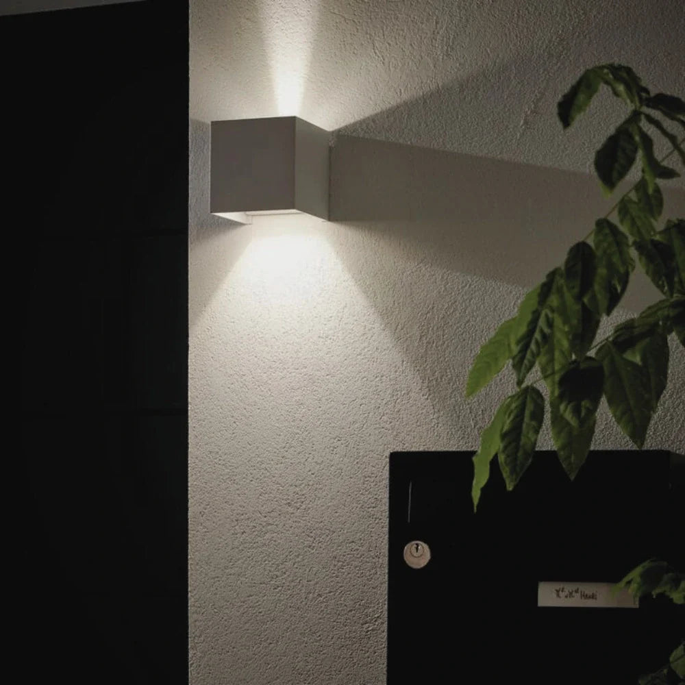 Adjustable Wall Light Aluminium 10 x 10 cm | Hardwired or USB Rechargeable, 4 Colours | 100° Tilt, Waterproof Outdoor Use 13