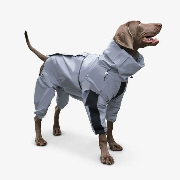 Dog Rain Coat with Legs, Waterproof Polyester | 5 Sizes Pug to Mastiff | Reflective All-Weather Protection & UV Safety 1
