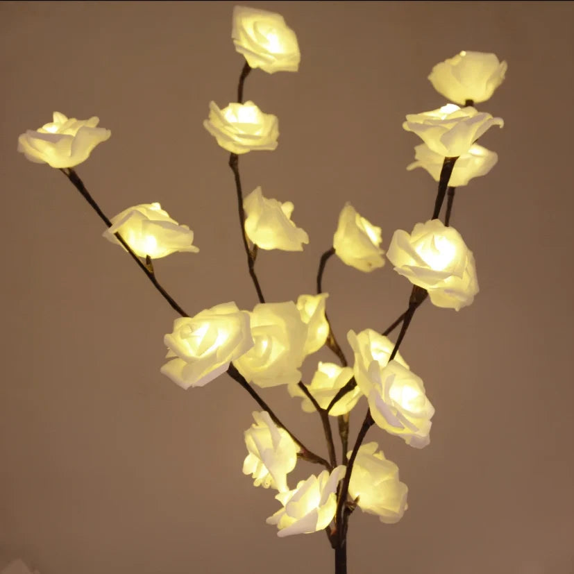 LED Branch Lights Plastic | Bendable Twigs, 20 LEDs, Battery-Powered | Flexible Décor Lighting for Home or Office 20