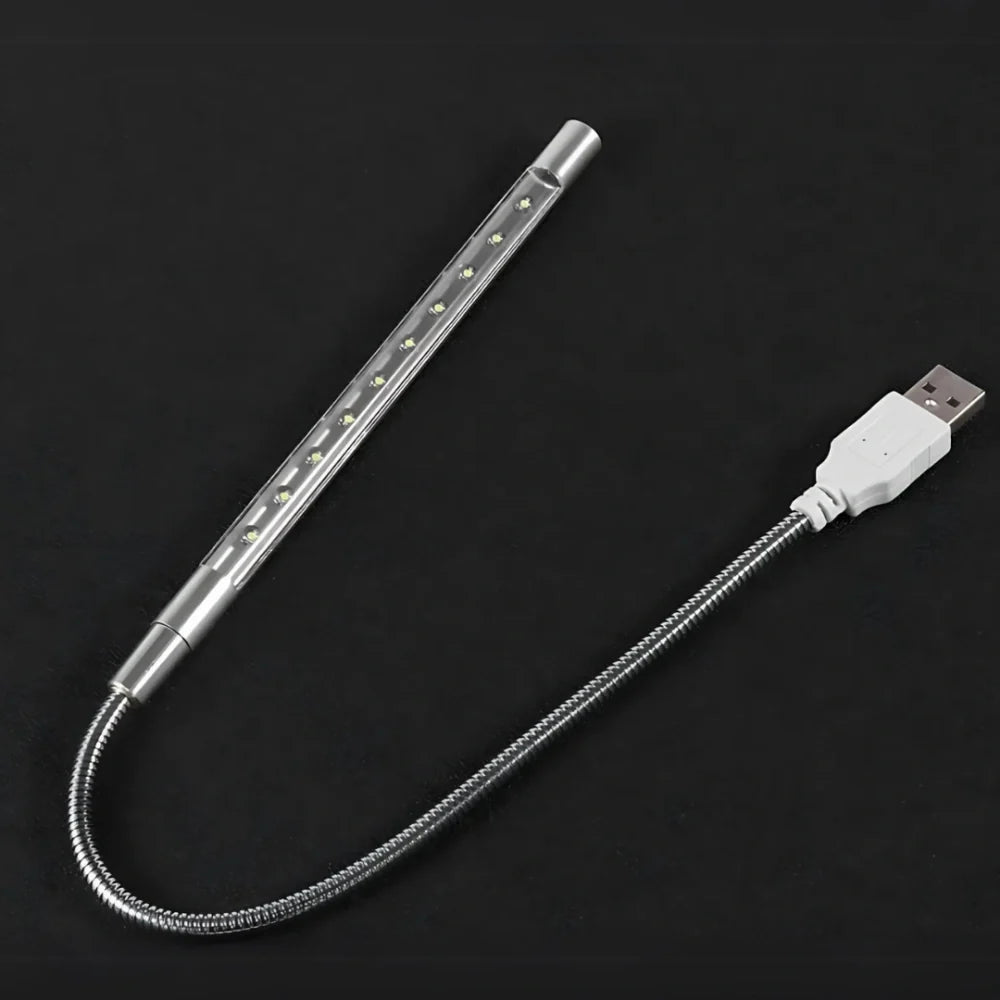 Flexible USB LED Lamp | Bendable Gooseneck Arm, 14 W LED | Warm & Cool White Light for Desks, Reading, Travel, Emergencies 9