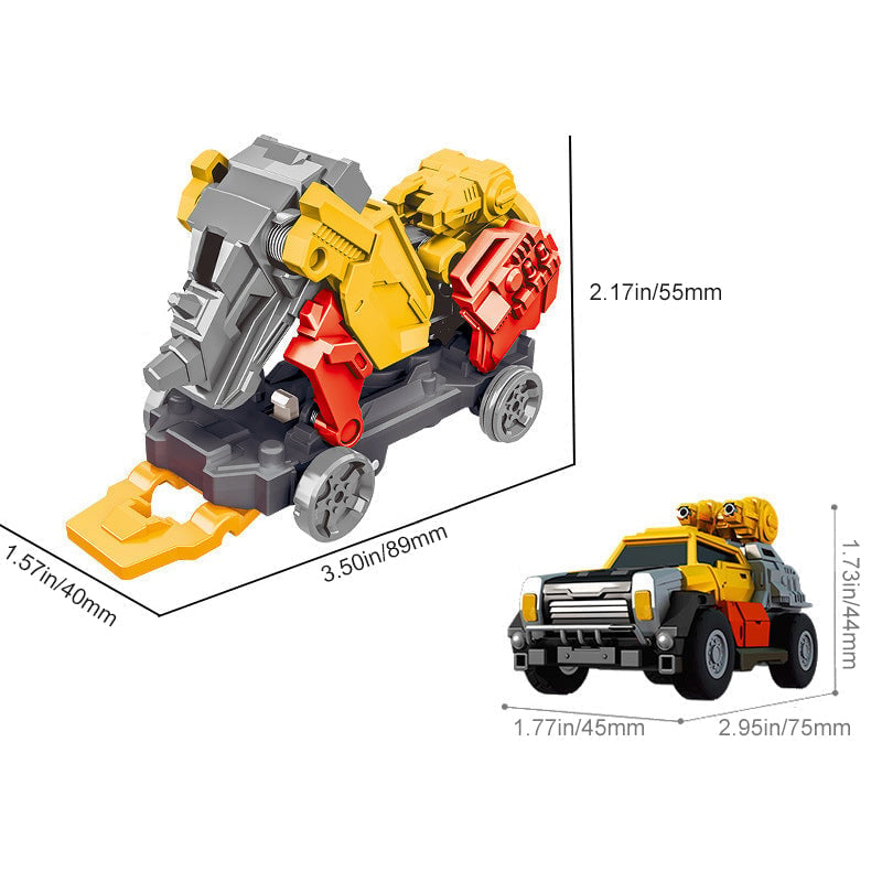 Flip Stunt Car Toy ABS | Self-Triggering Jump, Flip & Shape-Change Action | No Battery, Reusable, Impact-Resistant 3