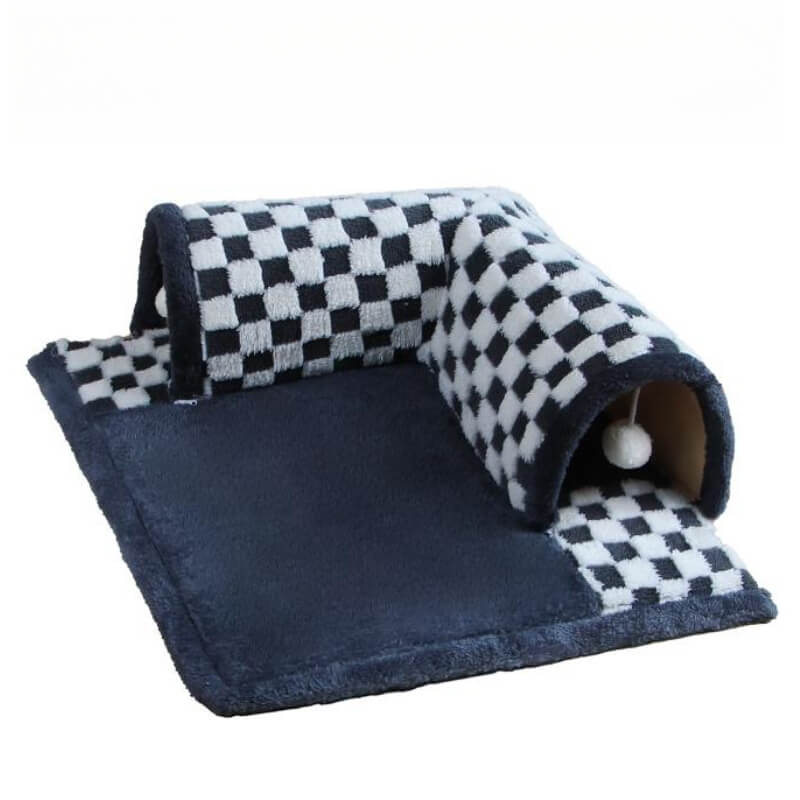 Cat Tunnel Bed Polyester-Cotton | 2-in-1 Tunnel and Bed Design | Machine-Washable Cover for Easy Cleaning and Maintenance 12