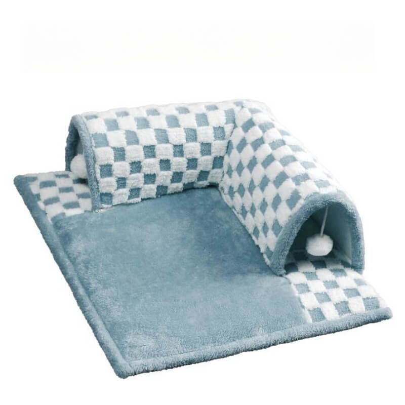 Cat Tunnel Bed Polyester-Cotton | 2-in-1 Tunnel and Bed Design | Machine-Washable Cover for Easy Cleaning and Maintenance 8