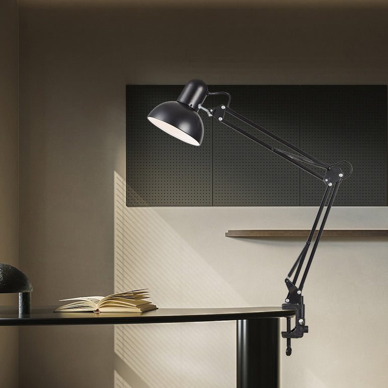 Modern Minimalist Adjustable Metal LED Table Lamp | 1-Light Clip-On Lasson Living