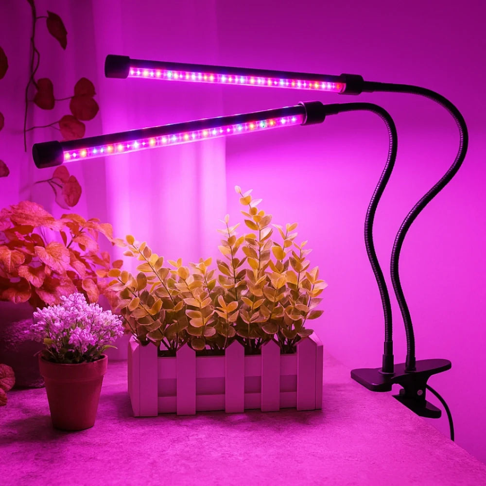 LED Grow Light with Flexible Gooseneck | Full-Spectrum Red, Blue & Mixed Light | Built-In Timer & Dimmer, 1 to 4 Heads 3