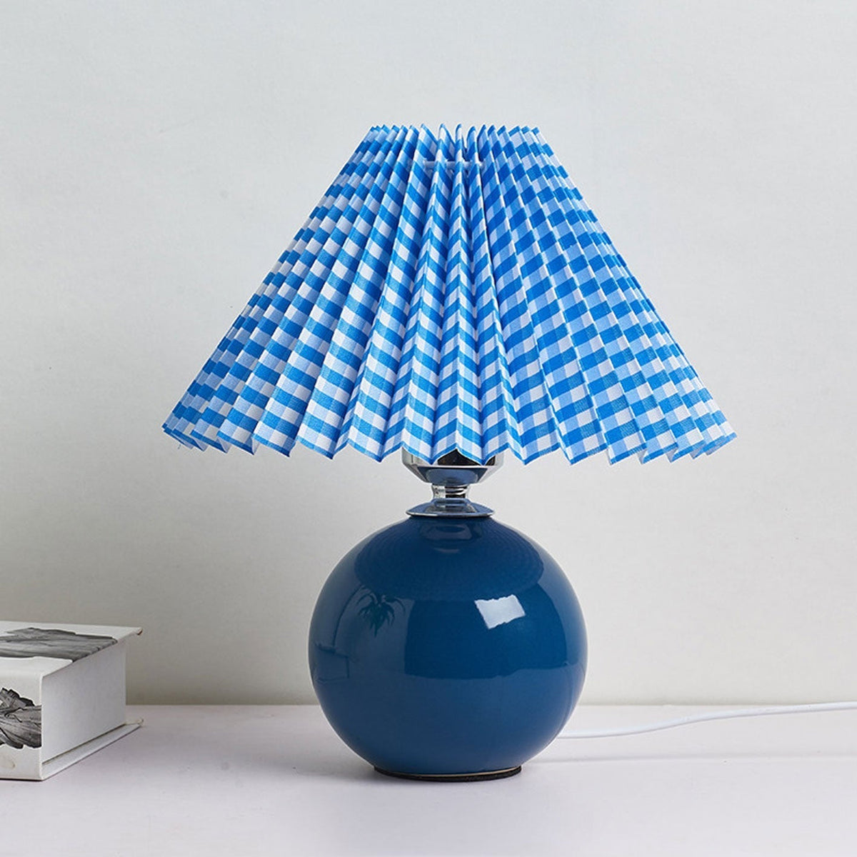 Nordic Ceramic Pleated Table Light | 1-Light Lasson Living