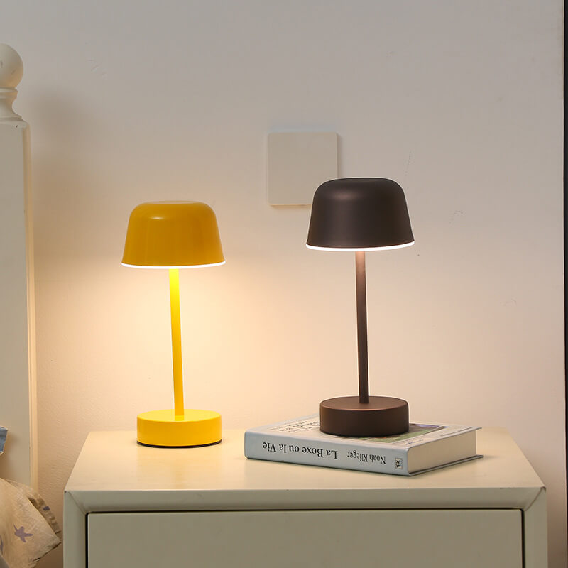 Rechargeable Table Lamp, Iron, 12 x 28 cm | 5 Colours, Cordless Design | Dimmable, 3 Light Modes, 10-16h Battery 4