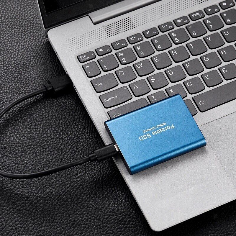 External SSD Flash Drive 128GB | USB 3.1 & USB-C | Aluminium Housing, 30 g, Pocket-Sized, Fast Data Transfer, Plug-and-Play 2