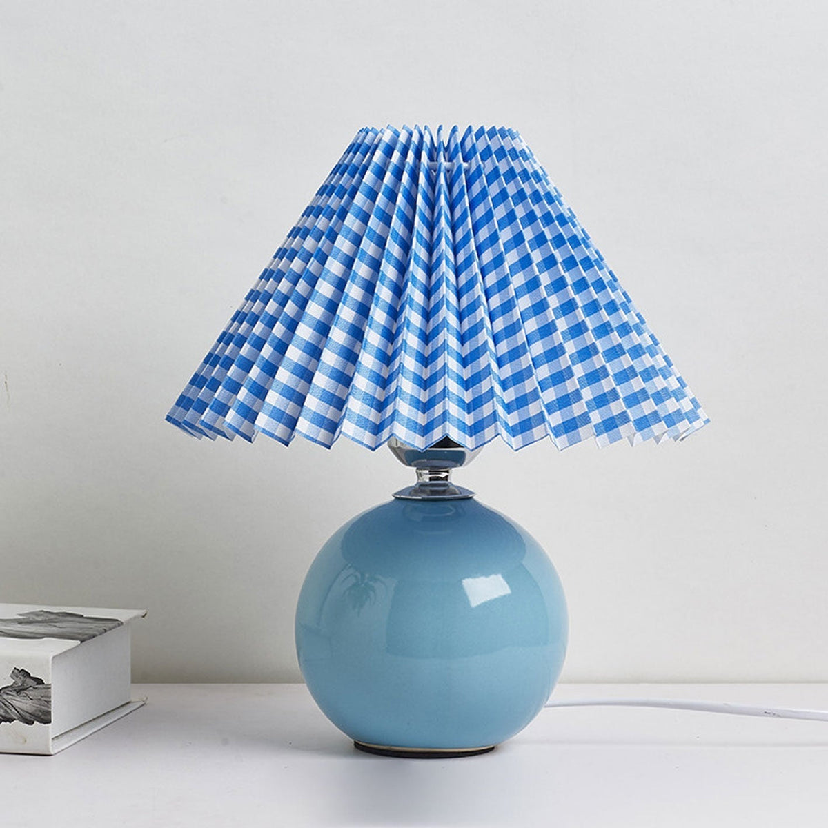 Nordic Ceramic Pleated Table Light | 1-Light Lasson Living