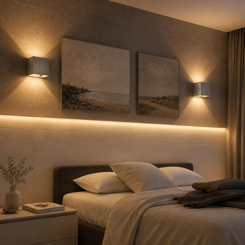 Adjustable Wall Light Aluminium 10 x 10 cm | Hardwired or USB Rechargeable, 4 Colours | 100° Tilt, Waterproof Outdoor Use 29