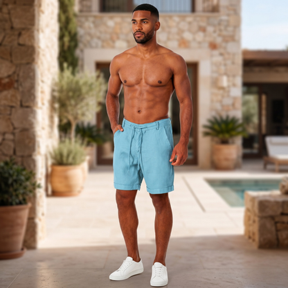 Men's Linen Chino Shorts – Relaxed Fit, Sizes S–3XL