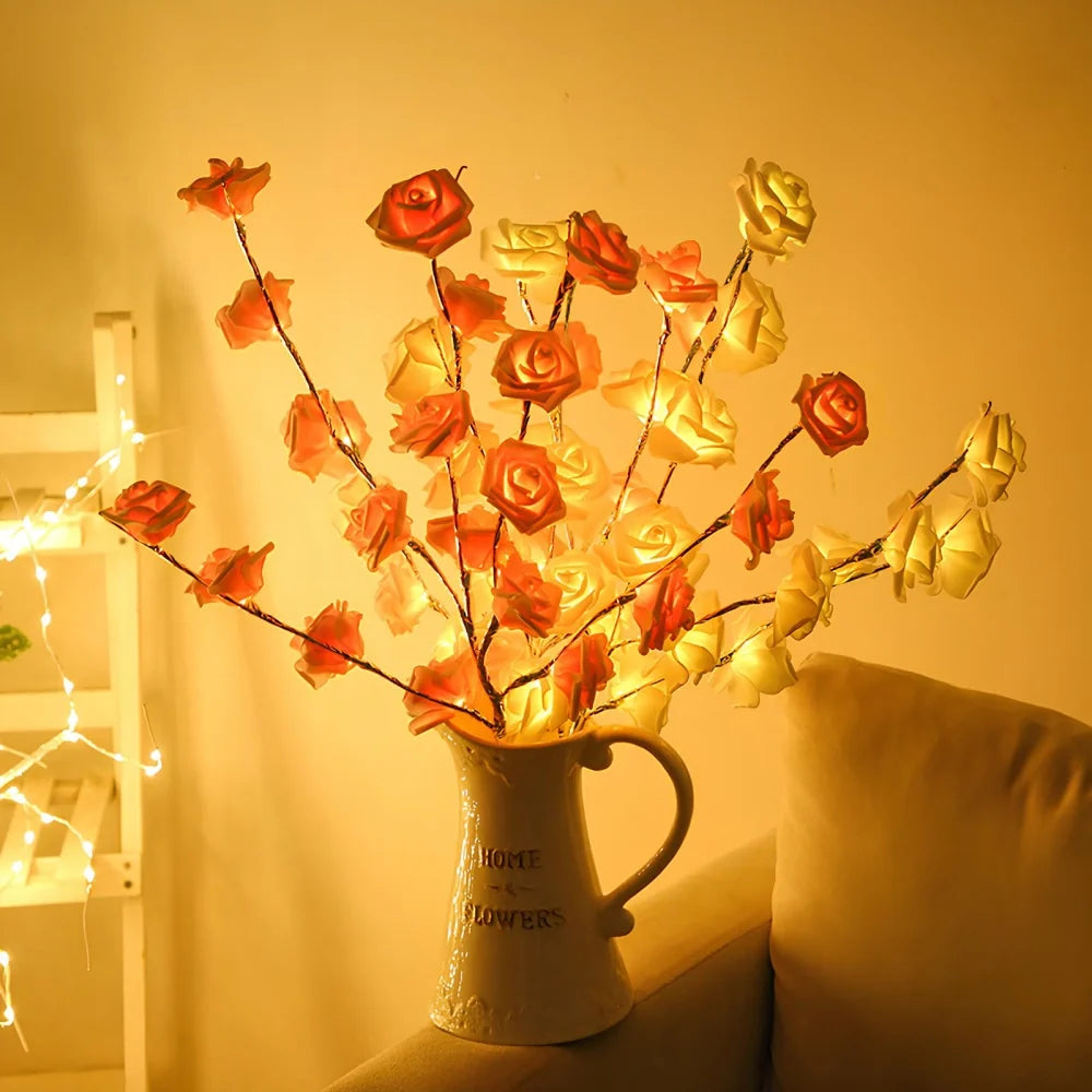 LED Branch Lights Plastic | Bendable Twigs, 20 LEDs, Battery-Powered | Flexible Décor Lighting for Home or Office 18